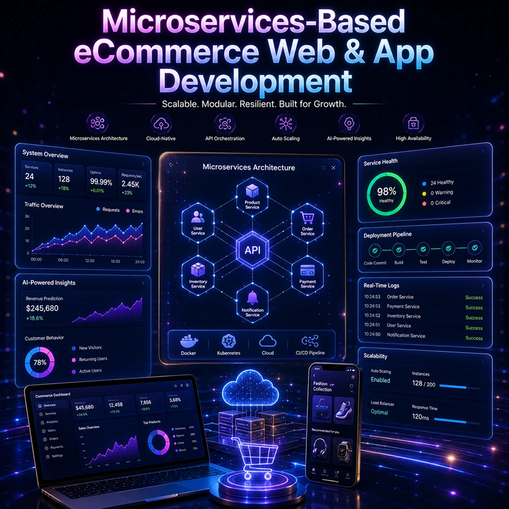 Microservices-based eCommerce web and app development